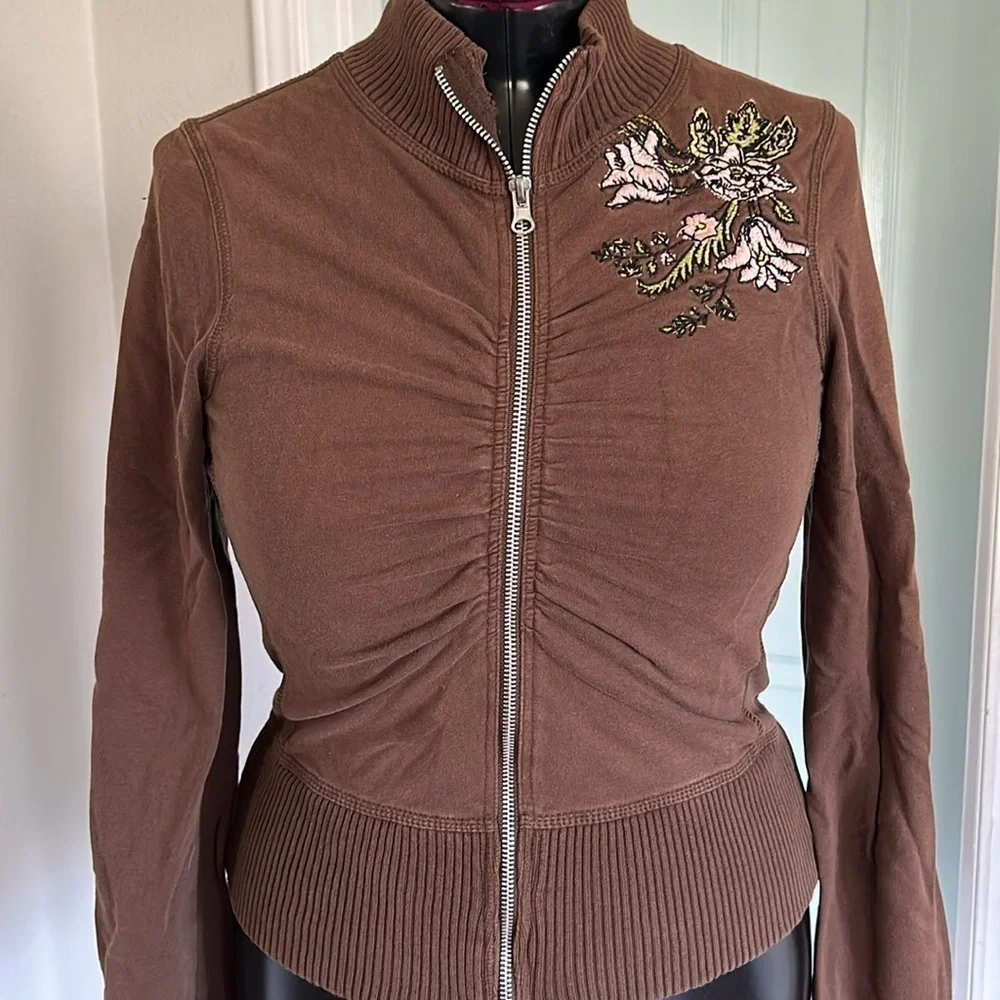 One World zip up sweater